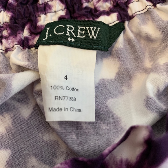 J Crew womens skirt 4 cotton sidewalk mini purple - Picture 8 of 8